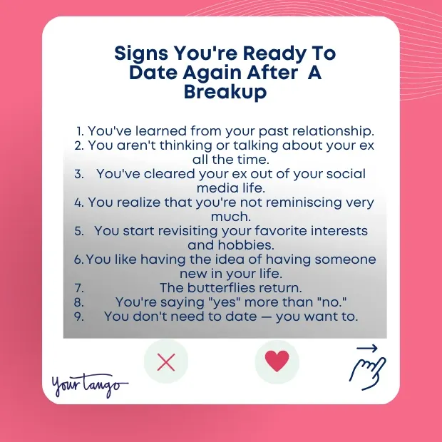 Sign that you are ready to date again after Breakup